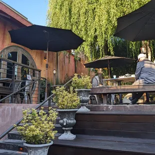 Outdoor seating in the garden