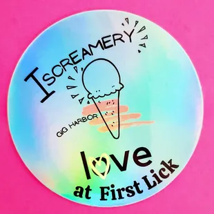 Love at first lick. Downtown Gig Harbor ice cream shop