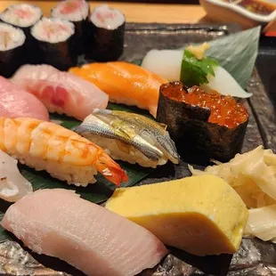 sushi, sushi and sashimi, food, sashimi