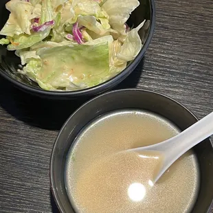 Salad &amp; Miso Soup