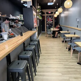 Clean and modern seating area