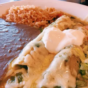 Green Enchilada Plate