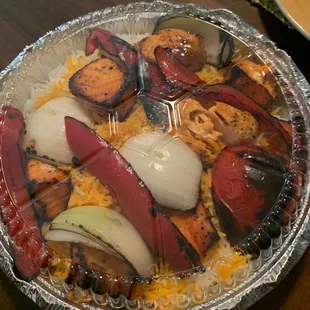 The beautifully decors salmon platter