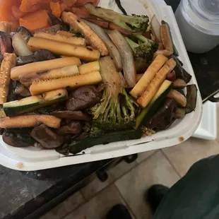 Vegetables hibachi