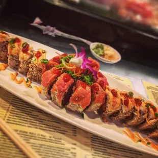 Hoki roll and Tuna lover for the win.  Chef even added some jalapeño for me   Yasss.