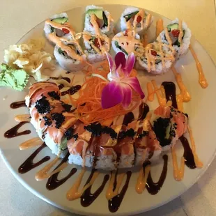 Tiger Roll - W/ black roe   San Jose - W/ jalapeños