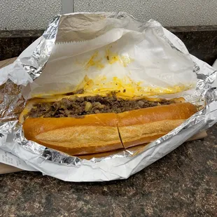 A legit Philly cheesesteak!