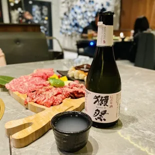 Sake and meat. Let&apos;s grill!