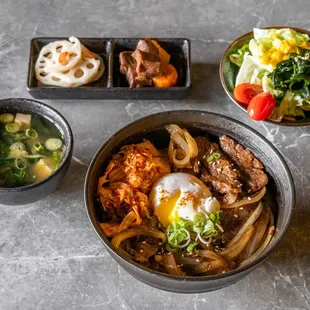 Lunch menu- Beef Donburi