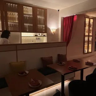 interior, sushi and sashimi