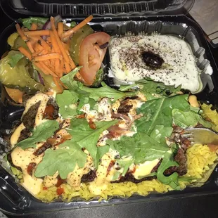 Kafta Kofta lamb Kabab over rice