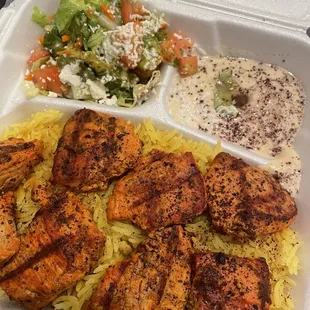 Chicken tikka plate