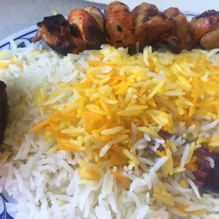 Chicken Thigh Kebab Plate