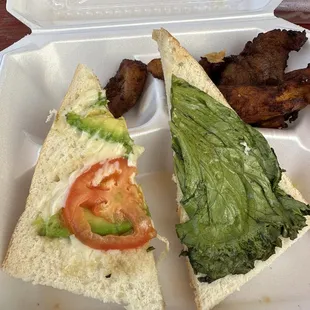 Veggie Sandwich.... If you can call it that