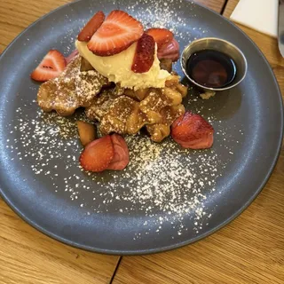 Strawberry Cheesecake Waffles