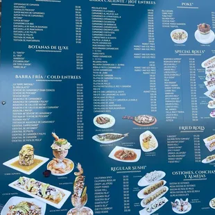 menu outside