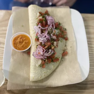 Manta ray quesadilla