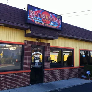 the front of the restaurant