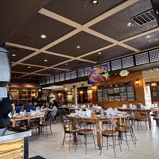 the interior of the restaurant
