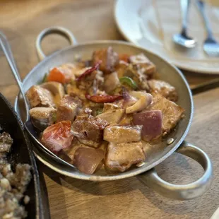 Crispy binagoongan sa gata- pork belly with spicy coconut