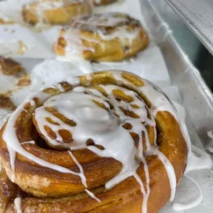 Cinnamon rolls made fresh in house every day!