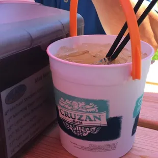 Big drinks.