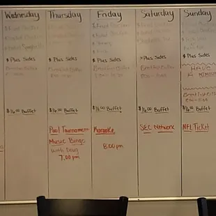 Weekly menu (for current week 12/11/24)