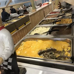 One section if buffet