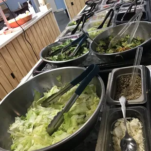 Green part of buffet
