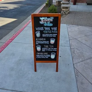 Exterior menu signage
