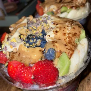 To-Go Bowl smashed by lid. Still Very Good!