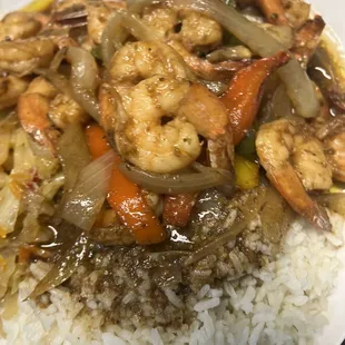 Brown Stew Shrimp