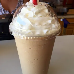 white chocolate frappe