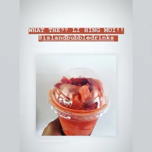 Li Hing Mui bubble drink!