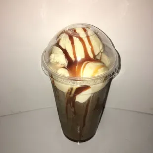 Caramel affogato.