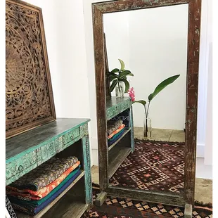 I want all this furniture-Roan mirror, Soto shelf, and lotus panel
