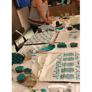 Block printing workshop