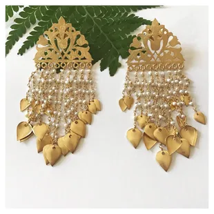 Shivali earrings-custom made and inspired by Indian wedding jewelry