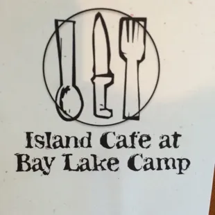 a sign for a bay lake camp