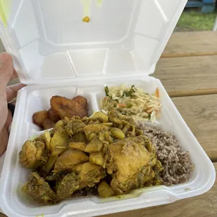 Curry chicken meal