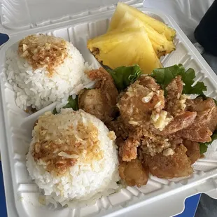 Butter Garlic Shrimp Plate