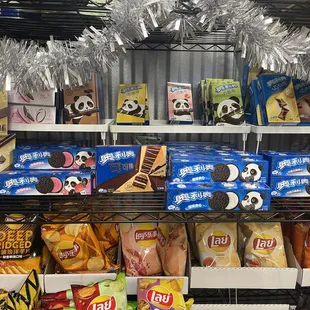 a variety of snacks and snacks