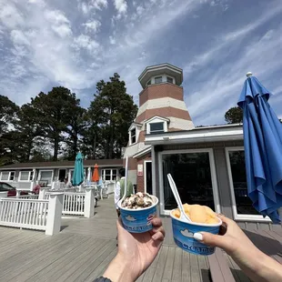 Pony tracks and orange sorbet