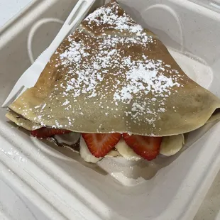 #15 Nutella, Banana, Whip, Strawberry, and Cheesecake