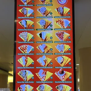 Menu board
