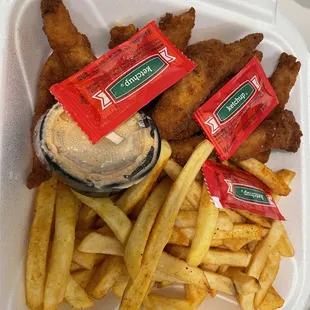 Grouper Fingers n fries