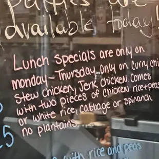 Day late on the Lunch Special  :(