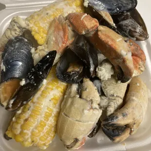 oysters and mussels, food, oysters, shellfish, mussels