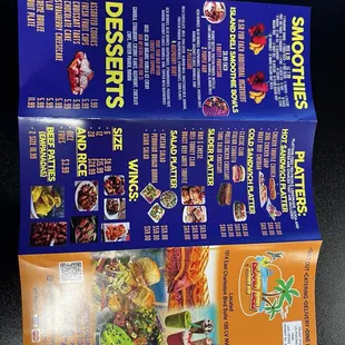 Dessert Menu