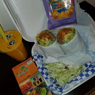 Island prime rib in a wrap/add lettuce